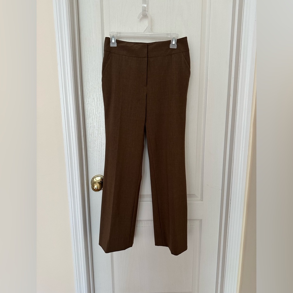 New Etcetera Woman’s Brown Wool Classic Pants Stretch, Sz 4 - Picture 9 of 9
